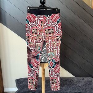 💥Joe‎ B Abstract Print Straight Leg Pants Art Deco💥